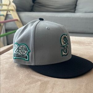 New Era Gray and Navy Black 20th Anniversary Hat